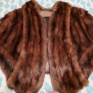 NEW PICS Vintage Thomsen Mink Fur Stole